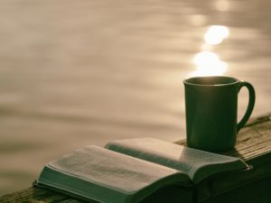 Bible and coffee