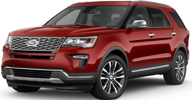 Red Floor Explorer Car cruising along